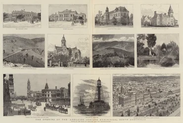 Die Eröffnung der Adelaide Jubilee Ausstellung, Südaustralien